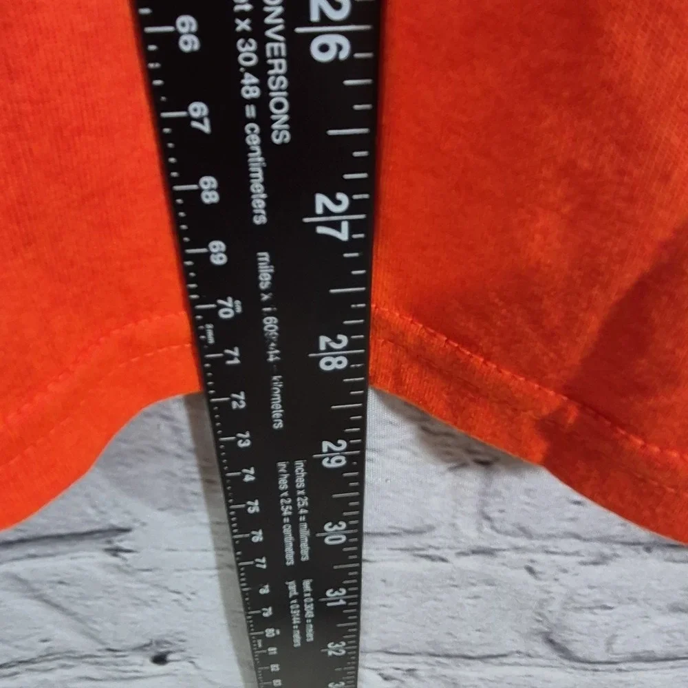 Nike Dri-Fit Just Do It T-Shirt Mens Size 2XL Brilliant Orange Black Letter New